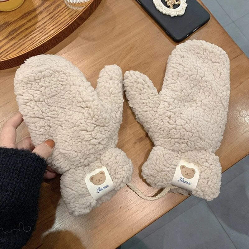 Kawaii Plush Warm Mittens/Gloves.