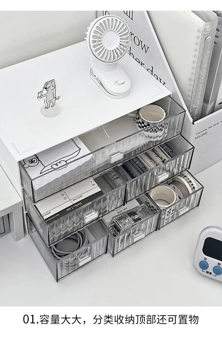 1,2 Or 3 Drawer Desk, Makeup Or Storage Organizer.