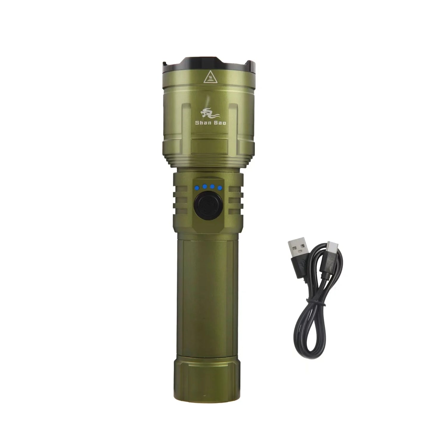 Shan bao Customized 3000LM Waterproof Flashlight With Zoom options