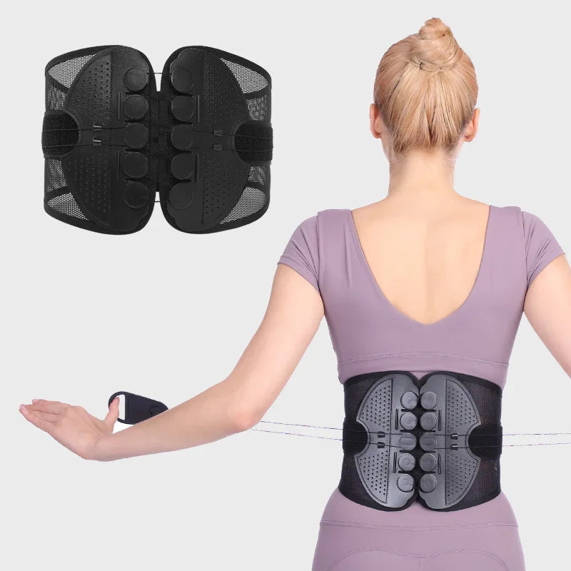New Double Pull Waist/Back Brace For Lumbar Posture Support