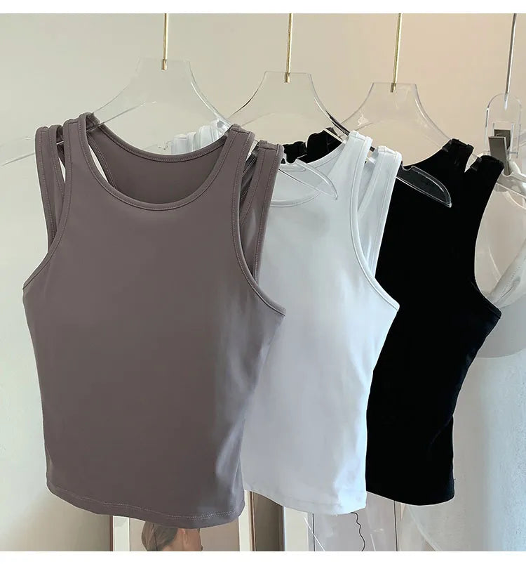 Women Sports Halter With Inner Padded Bra