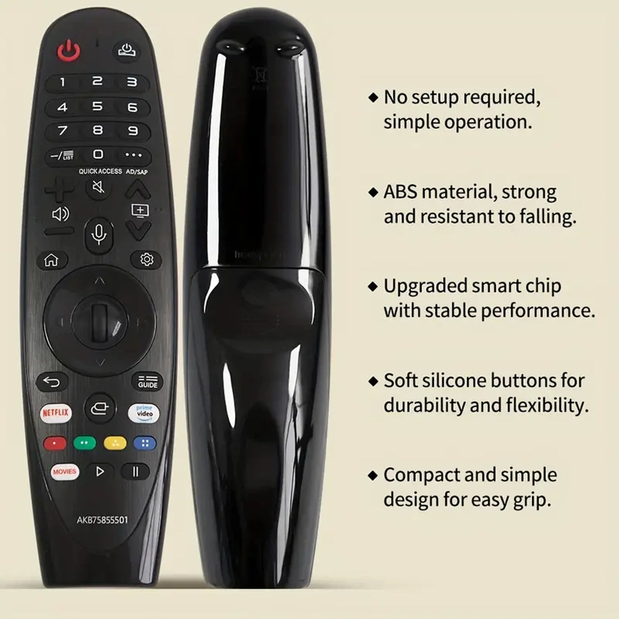 Replacement For AKB75855501 MR20GA MR21GA MR21GC MR19BA Universal Remote for Smart TV(no/with Voice & Pointer)