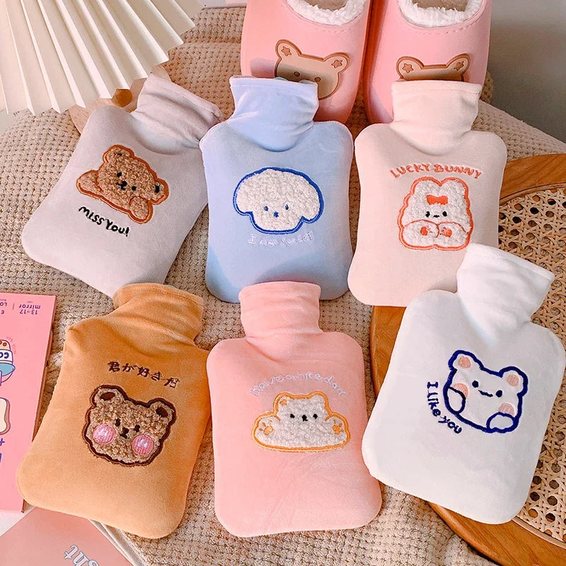 Plush Hot Water Bottle Cover