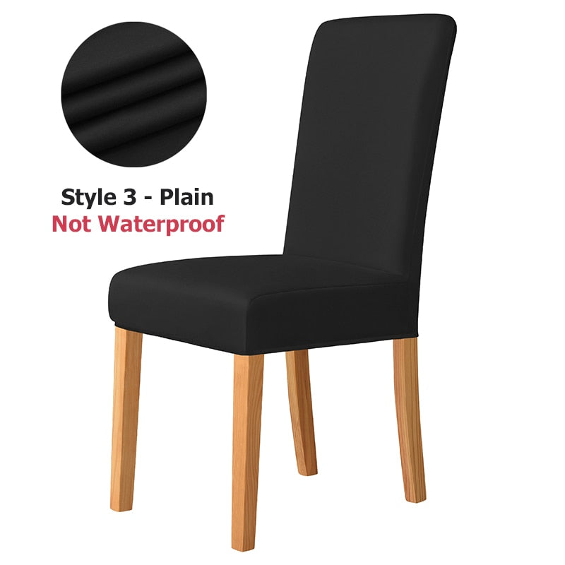 Waterproof And Non Waterproof Elastic Dining Chair Covers.
