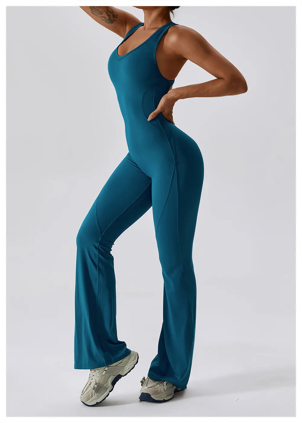 One Piece Activewear Legging Jumpsuit