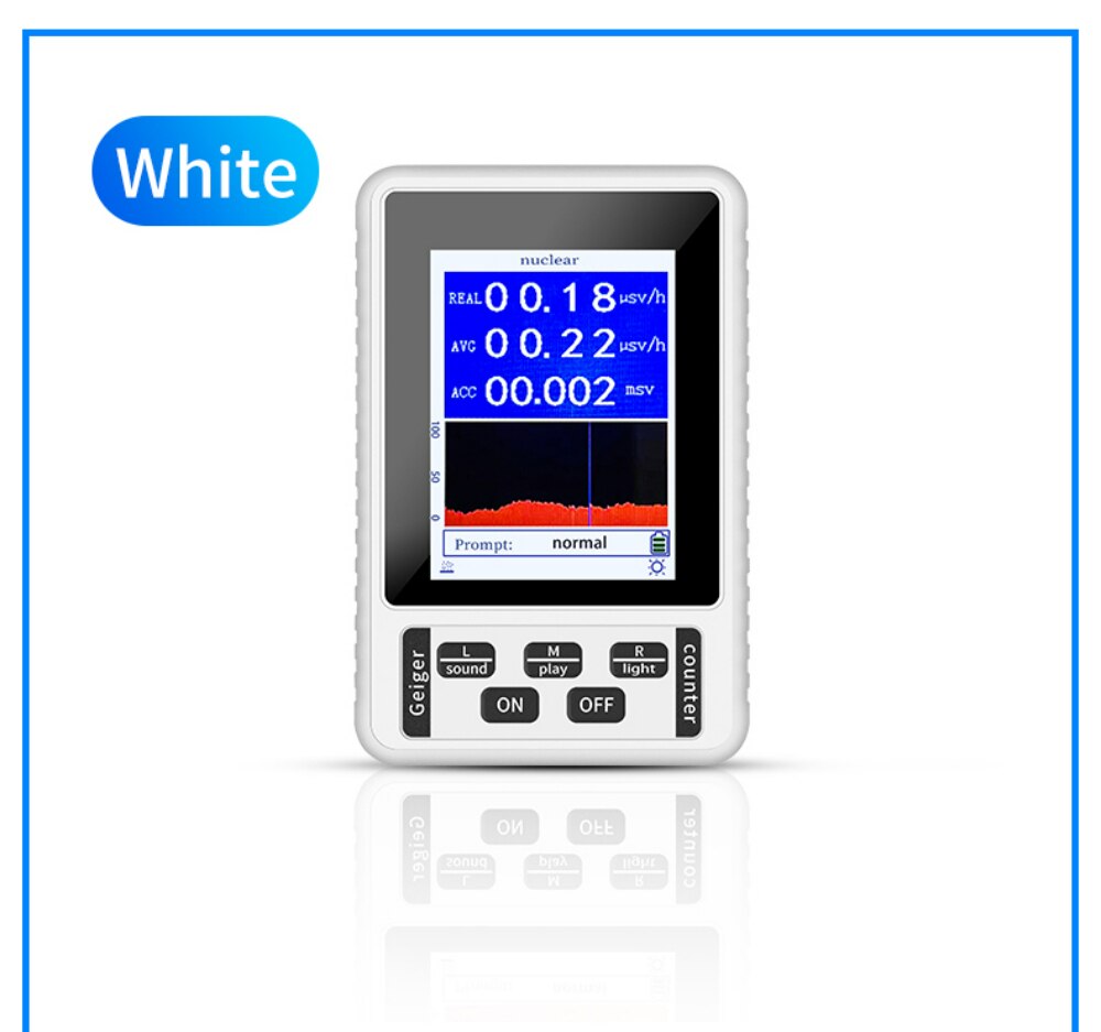 BR-9B XR-1 Nuclear Radiation Detector Color Display Screen Geiger Counter Personal Dosimeter Marble Detectors Beta Gamma X-ray