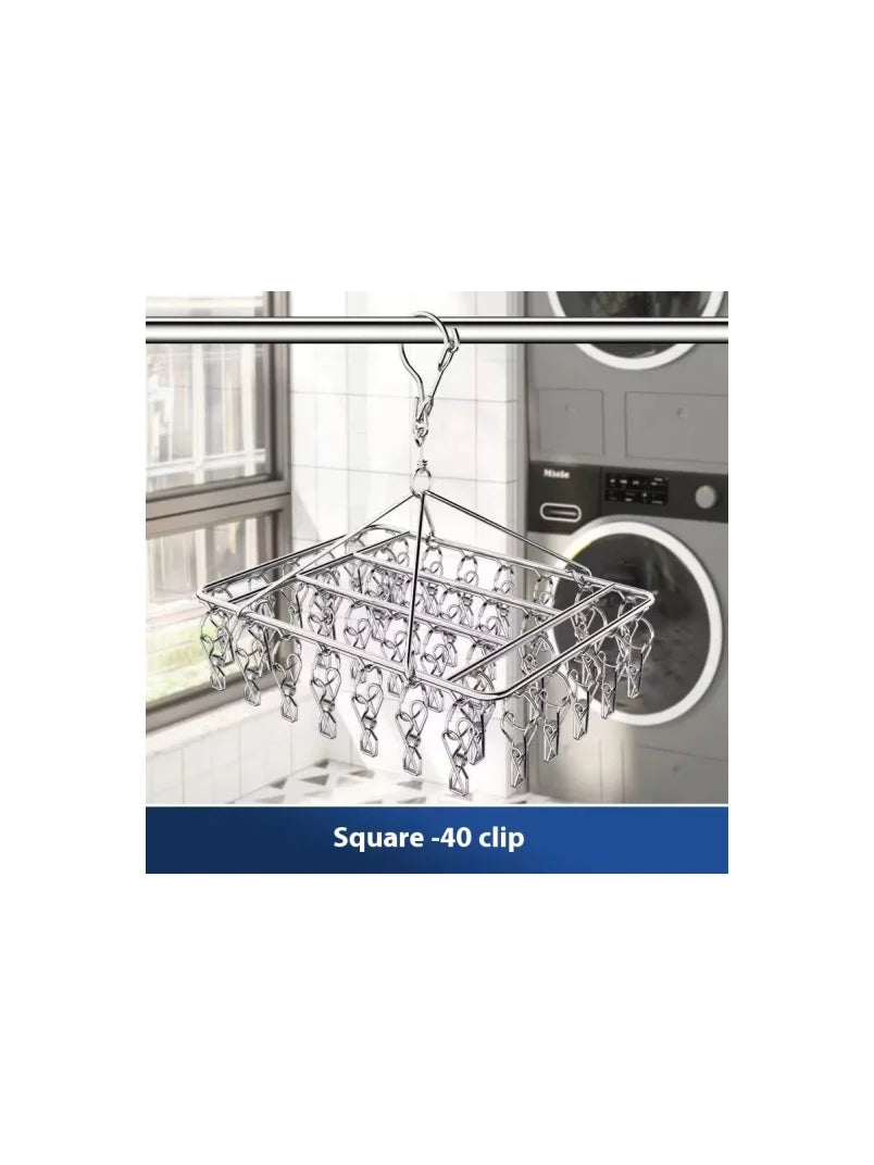 Stainless Steel Clothespin Laundry Hanger