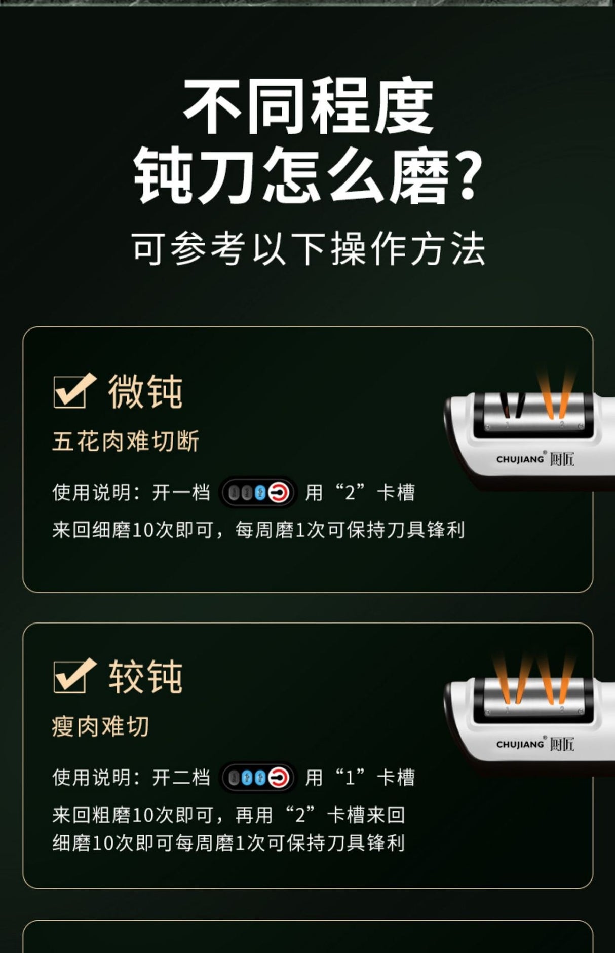 USB Rechargeable Electric Knife Sharpener.