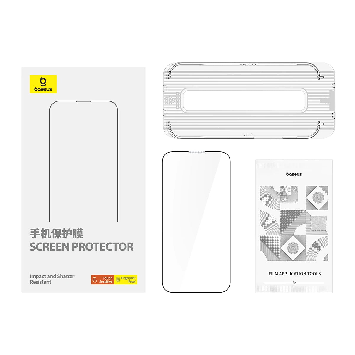 Baseus Tempered HD Screen Protector For iPhone 17 16 15 14 13 12 Pro Max