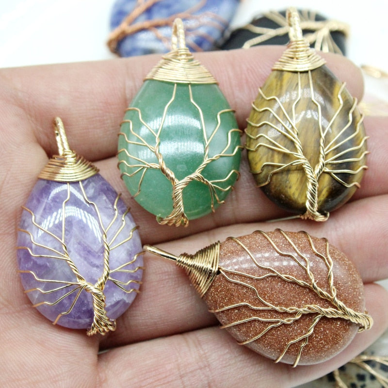 Natural Stone Pendants To Create Your own Necklace.