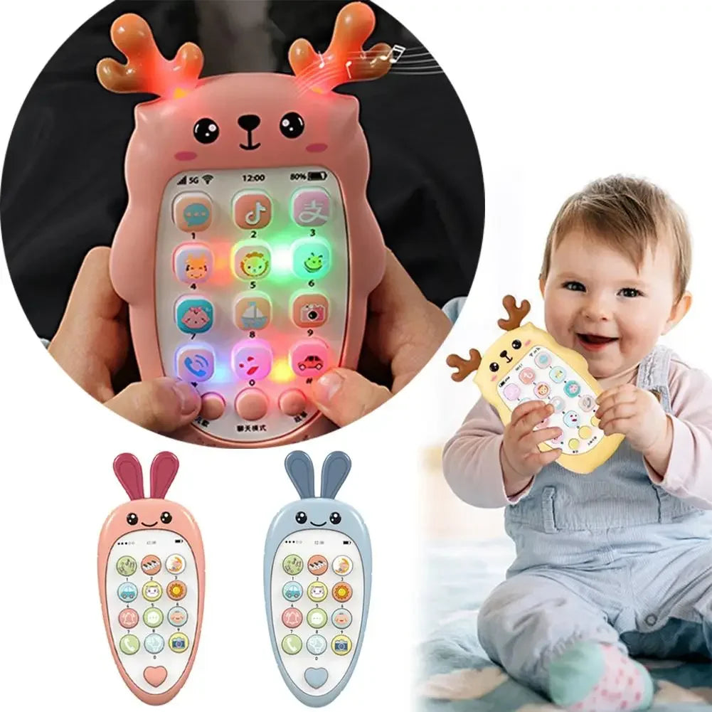 Children's Soft Plastic Music And Light Simulation Mobile Phone