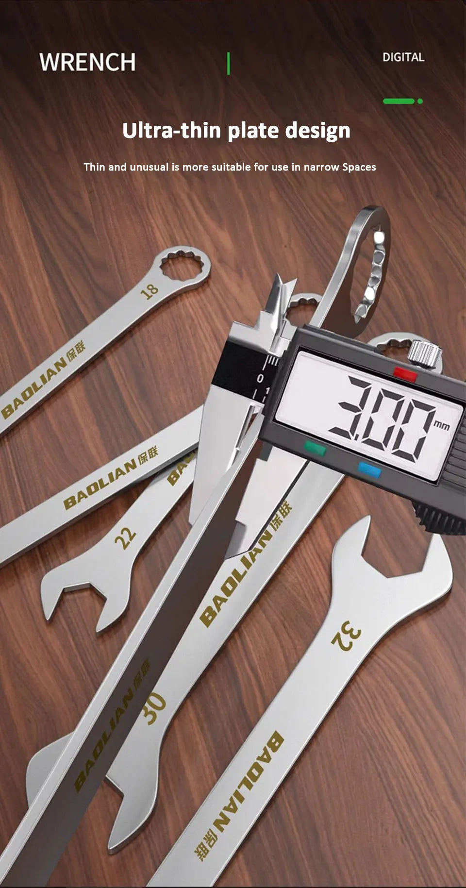 5-32MM Ultra-thin Universal Open End Wrenches