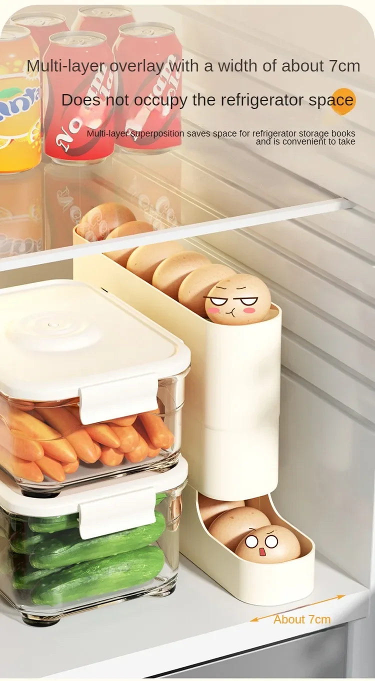 4 Layer Automatic Slide Egg Storage Box