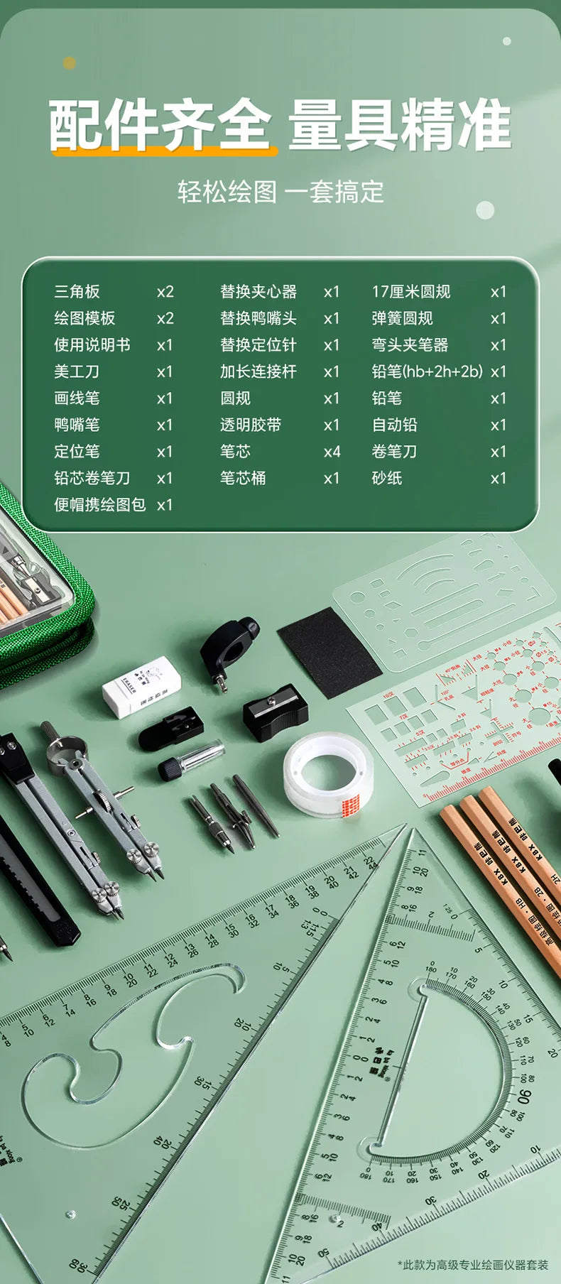 Mechanical Engineering Construction Compass drawing Tool Set