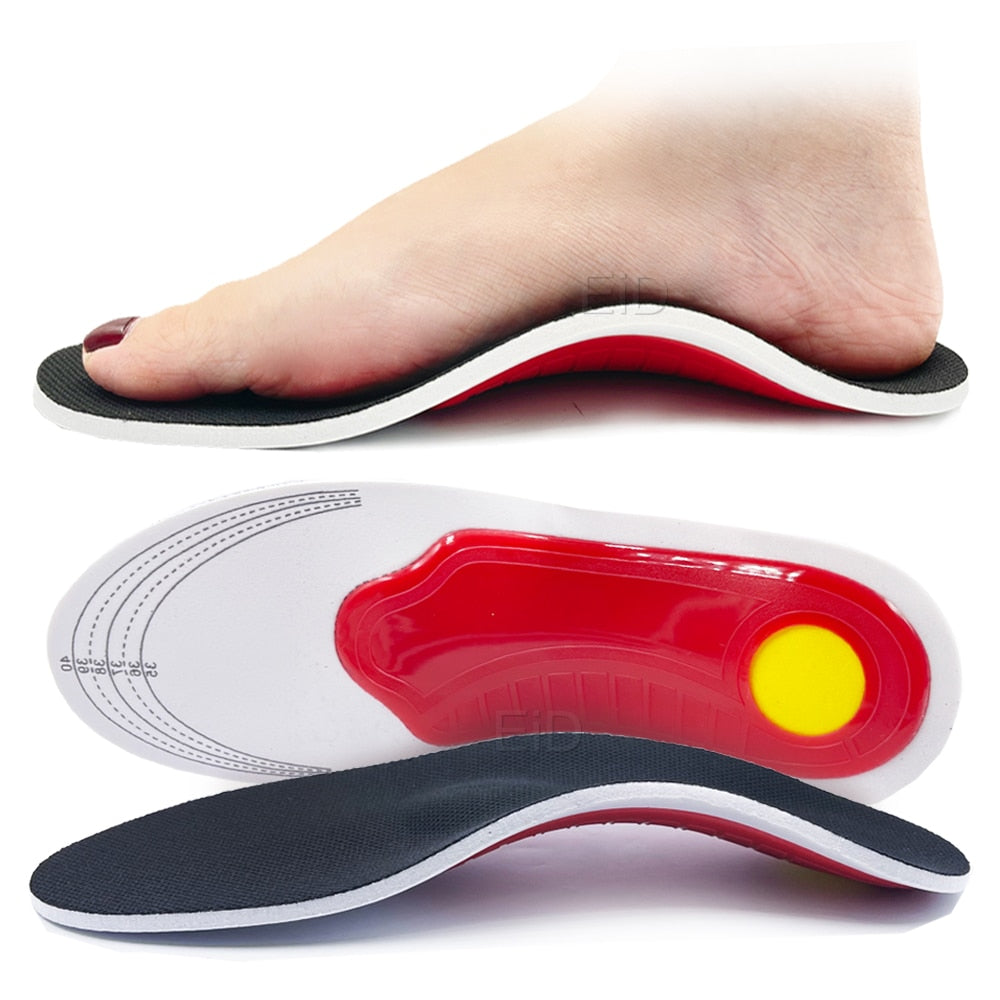 Unisex EiD Premium Orthotic Gel High Arch Support Insoles.