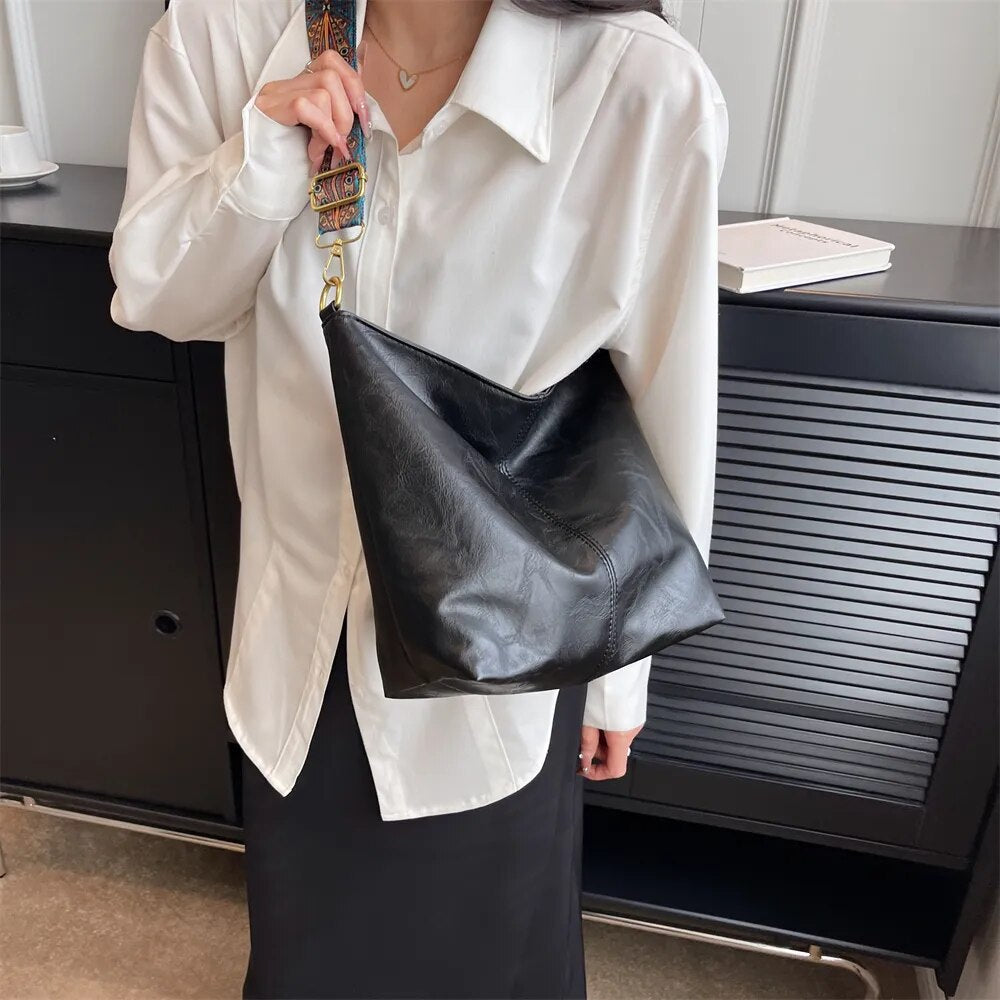 MOODS Soft PU Leather Designer Luxury Shoulder Bag.