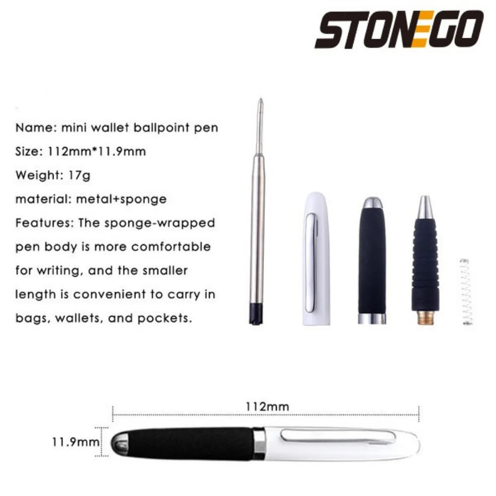 STONEGO  Travel Pocket Roller Ball Pen With Clip