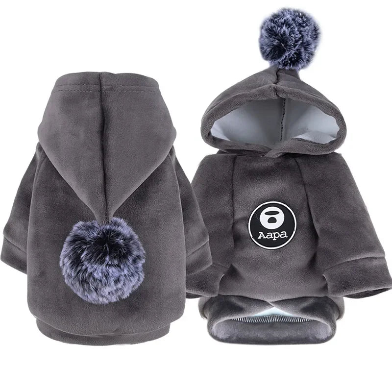 Pet Fleece Hooded Winter Coat