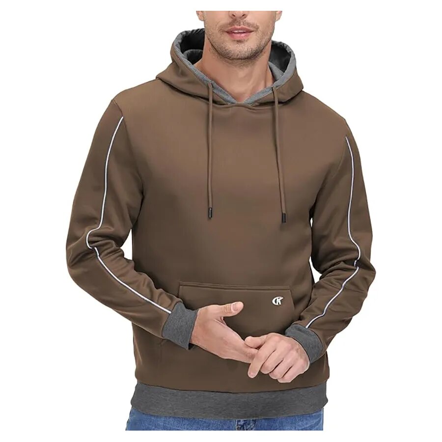 Men's Autumn/Winter Cozy Fleece Pullover Hoodies.