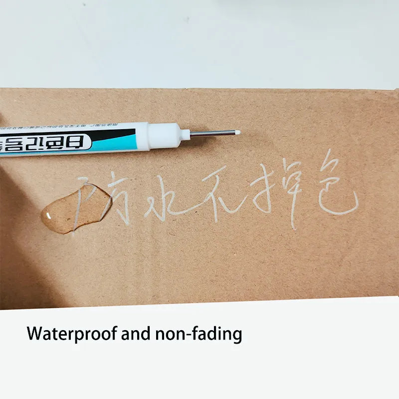 6Pcs/Set 20mm Waterproof, Long Nib Head Markers For Metal Or Woodworking.