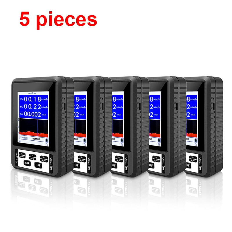 BR-9B XR-1 Nuclear Radiation Detector Color Display Screen Geiger Counter Personal Dosimeter Marble Detectors Beta Gamma X-ray