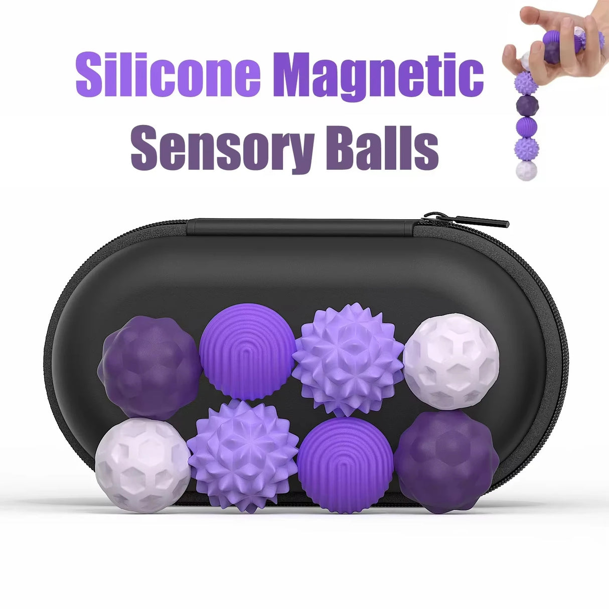 Magnetic Silicone Sensory Anxiety Relief Balls