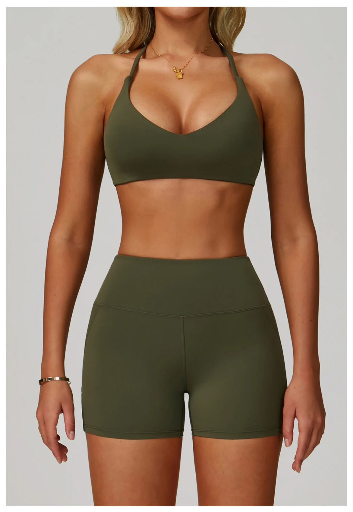 Women's Anti-Sweat Push Up Cross Shoulder Sports Bra