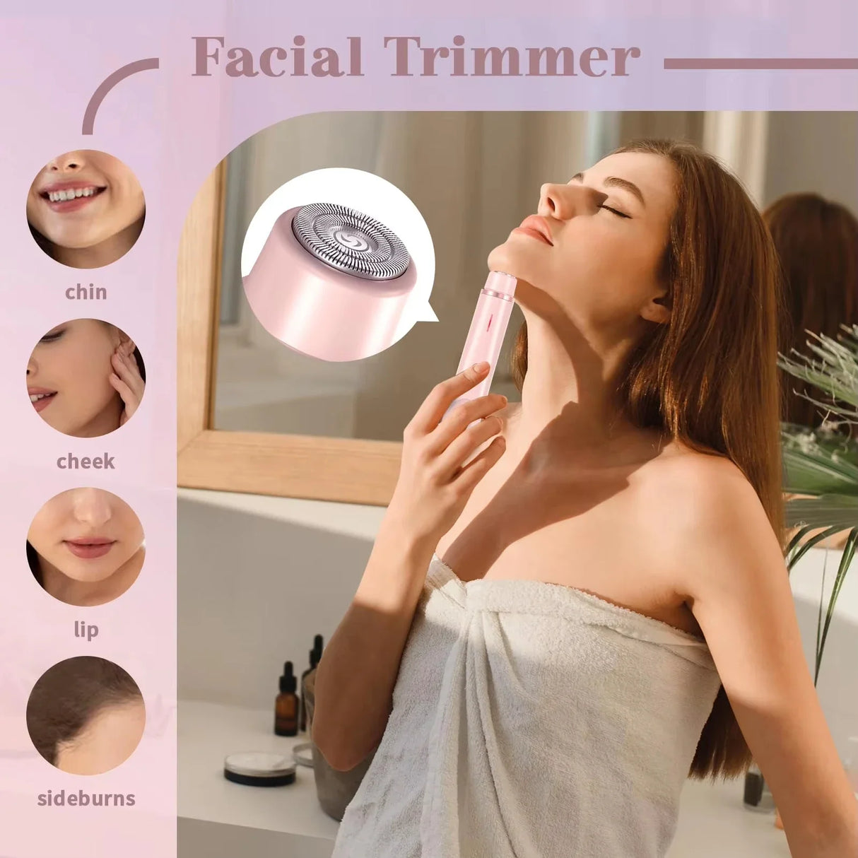 Women's Waterproof Rechargeable Mini Electric Shaver