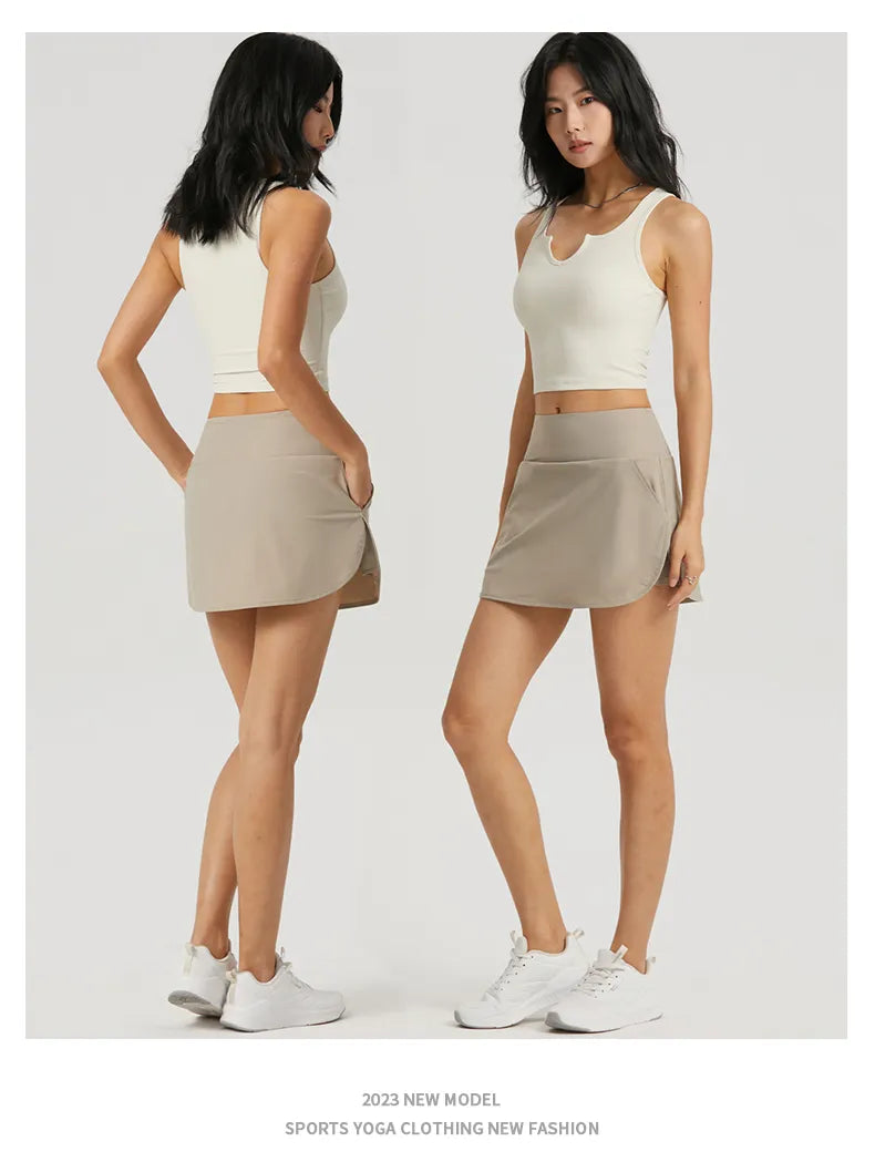 WISRUNING Skort For Badminton Or Tennis
