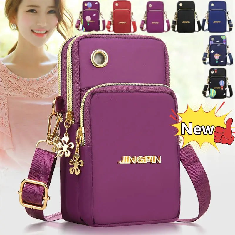 Mobile Phone Crossbody/Shoulder Bag With Headphone Plug.
