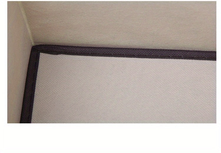 1pc Linen Fabric Storage Box With Lid.