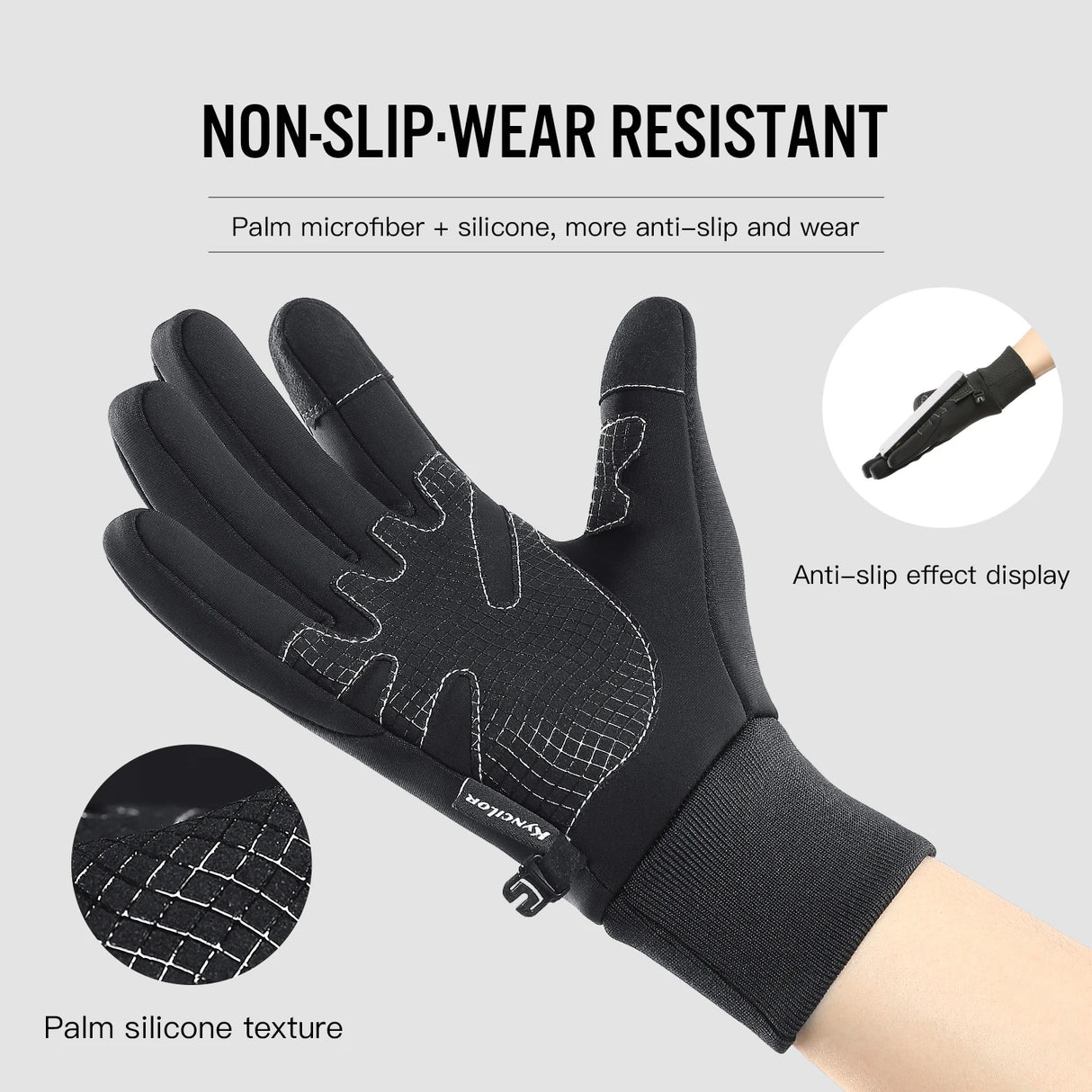 Men's Thermal Touchscreen Anti-slip Gloves