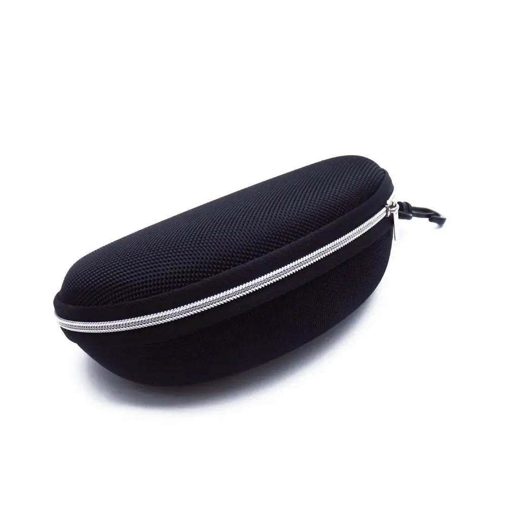 KLASSNUM Hard Eyeglass Protector Case With Zipper And Carabiner Hook