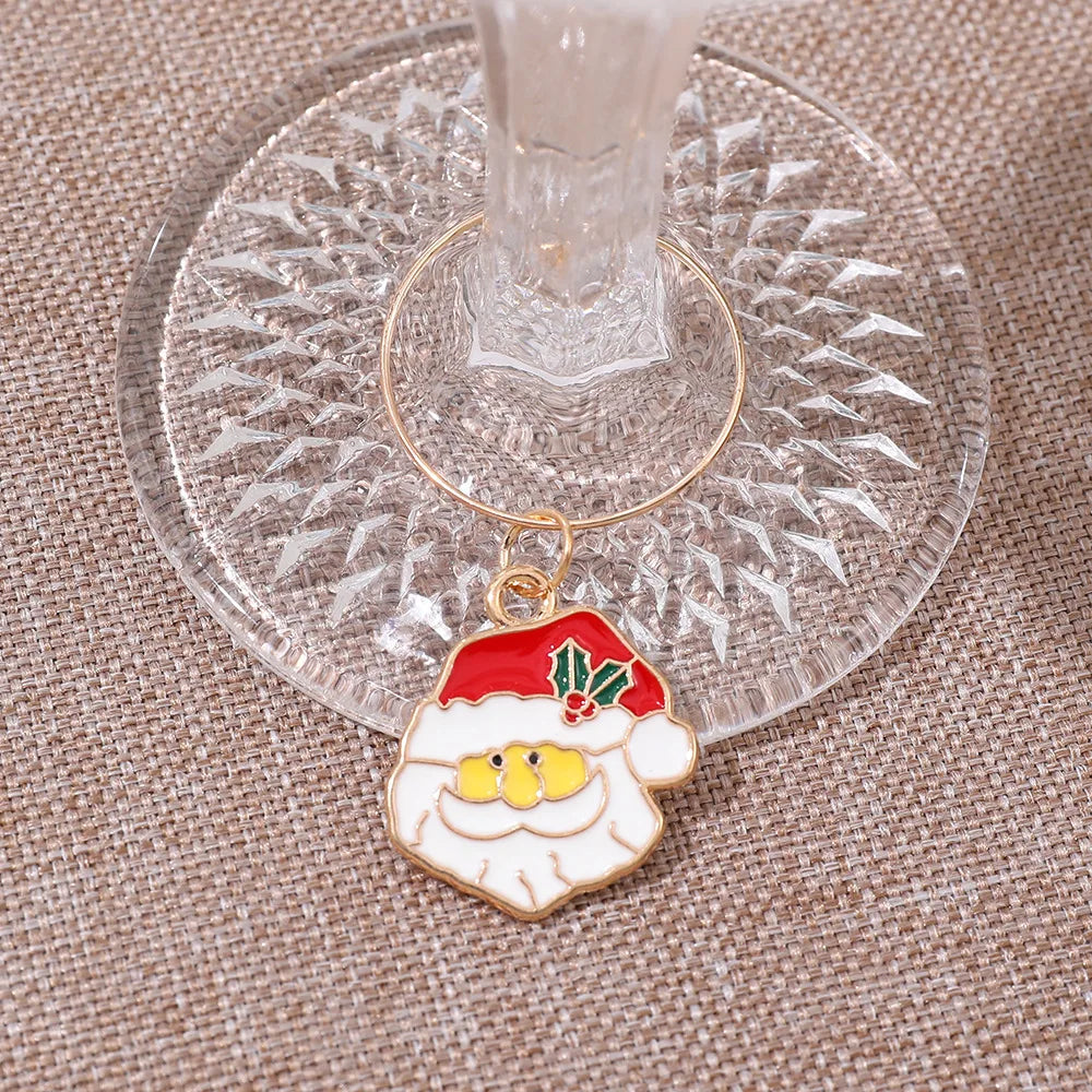 Christmas Wine Glass Charms
