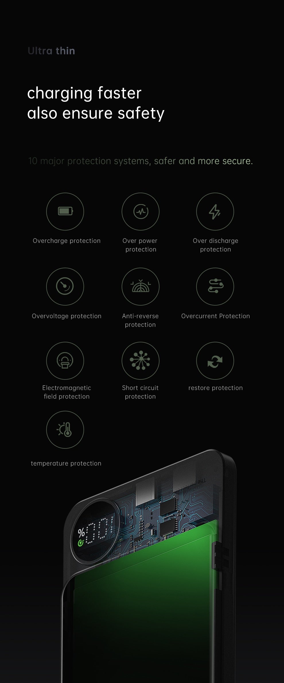 Wireless Power Bank Magnetic 10000mAh,Type C Fast Charger For iPhone 14 13 12 Xiaomi Samsung Magnetic safe Series