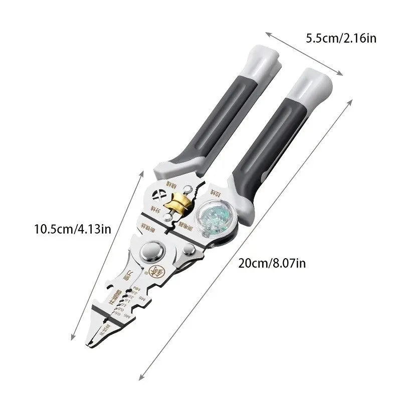 10 in 1 Wire Stripper/Cutters with Electricity Measurement Pliers