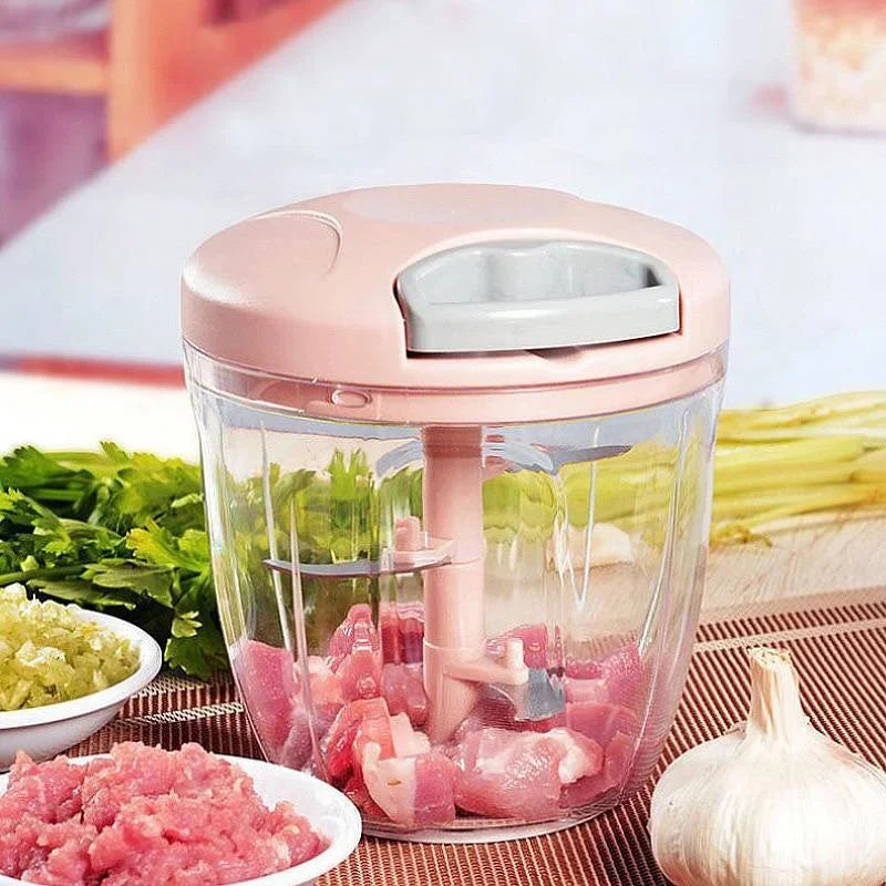 500ML Or 900ML Manual Vegetable Onion Garlic Meat Pull Chopper