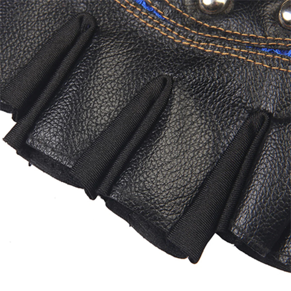 men and women's PU leather fingerless gloves