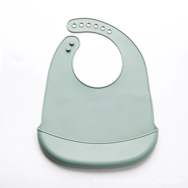 Silicone Soft Adjustable Baby Bib. BPA Free