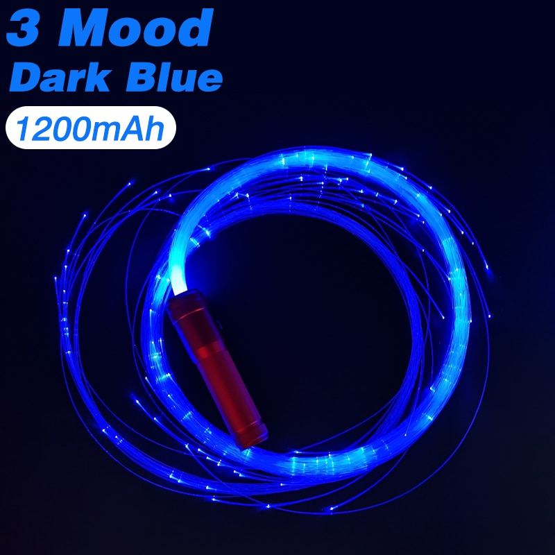 Led Multicolor Glowing Fiber Optic Disco Dance Light Whips with Multicolor Glowing light and 360° Swivel.