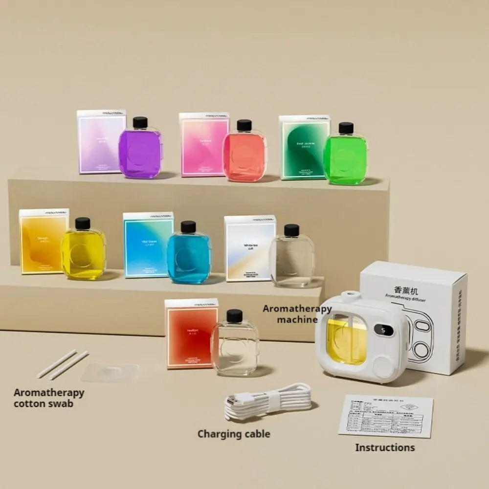 5 Adjustable Level LED Display 45ML Essential Oils Automatic Diffuser