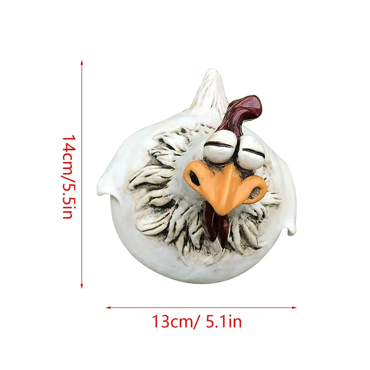 Resin Chicken Fence Decor
