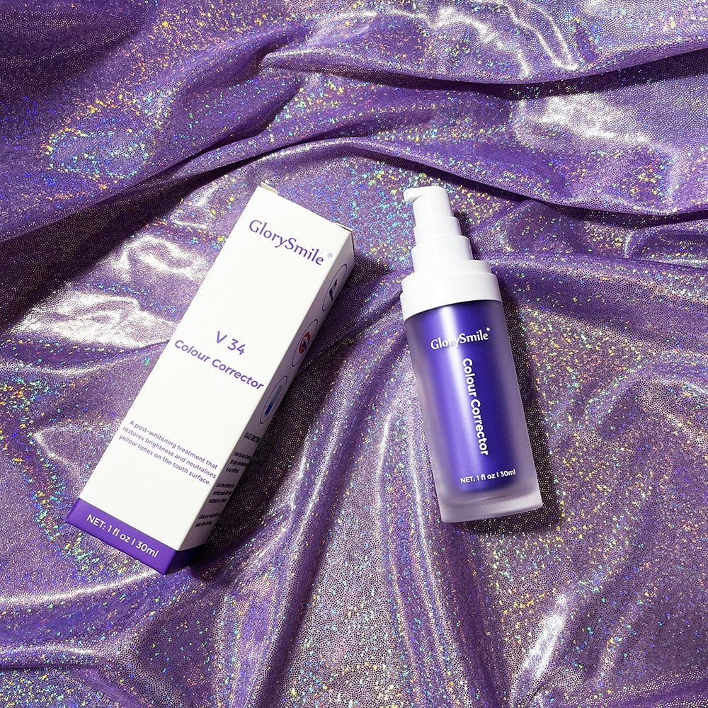 50ml Purple Whitening V34 Toothpaste For removing stains.