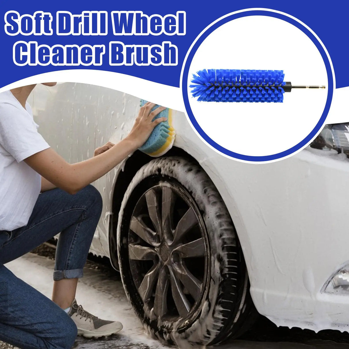 High-Density Soft Brush for Auto Rim Detailing