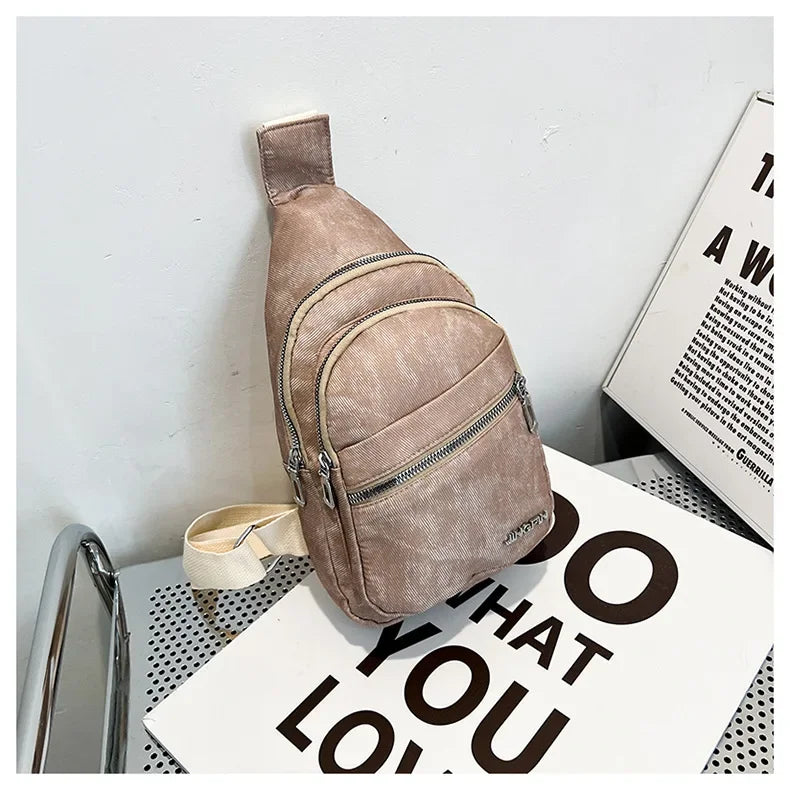 Soft Leather Casual Crossbody Shoulder Bag