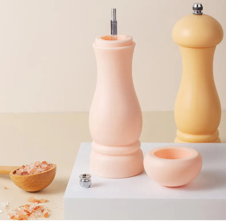 6 Colors Of Refillable Salt, Pepper, Spice Or Herb Grinder.