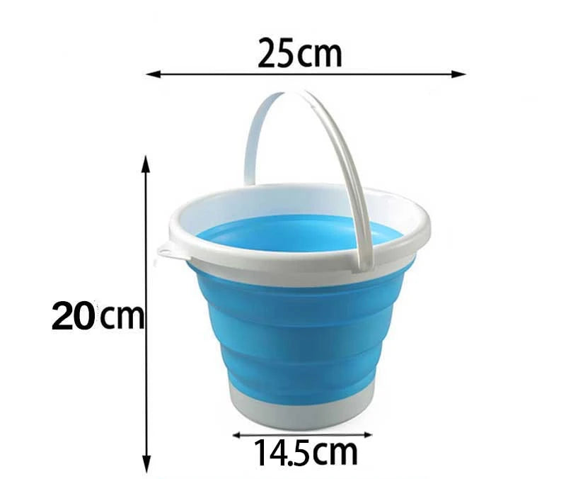 3L/5L/10L Multi-purpose Silicone Folding Bucket
