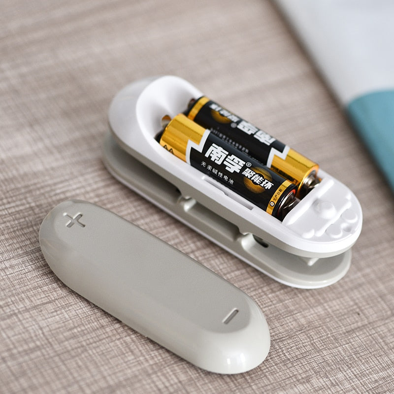 Mini vacuum heat sealer. Great to reseal snack bags etc.