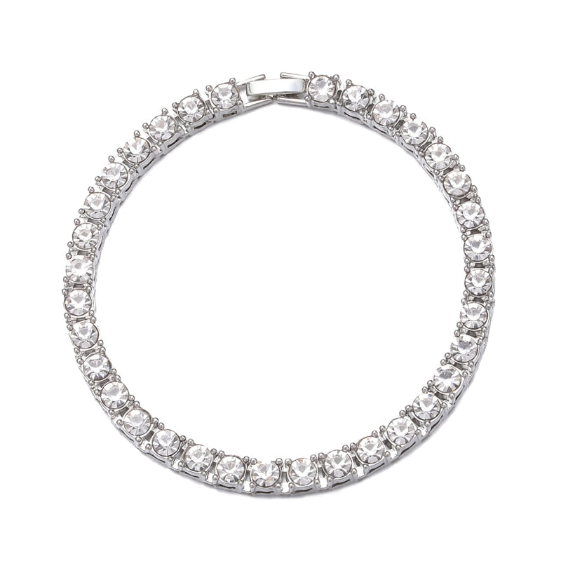 Hip Hop Cubic Zirconia chain Bracelet.