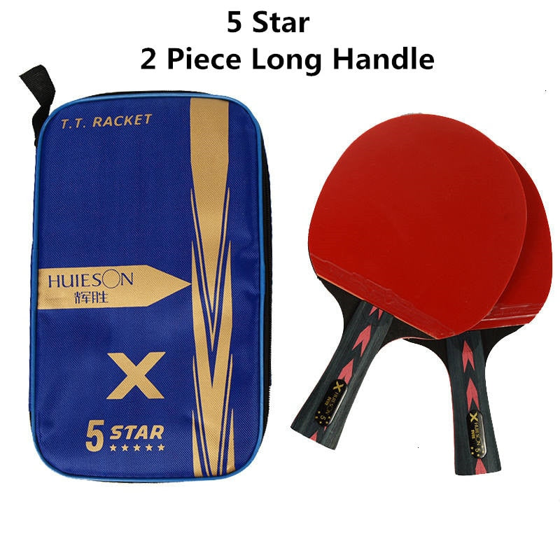 HUIESON 5/6 Star 2Pcs Carbon Table Tennis OR Ping Pong Racket.
